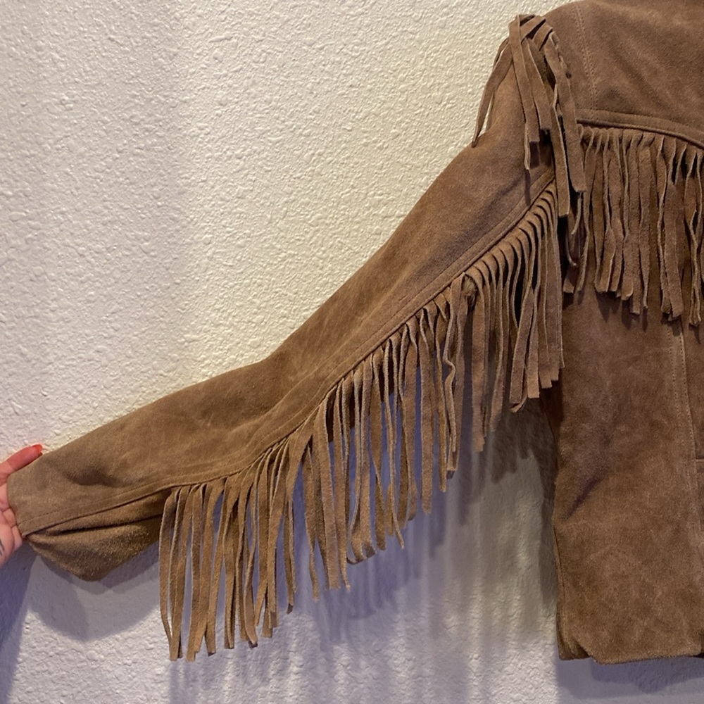 90s Wilsons‎ Fringe leather jacket - Picture 6 of 6